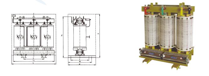 H Grade Non-encapsulated Insulation Dry Type Transformer (SG)